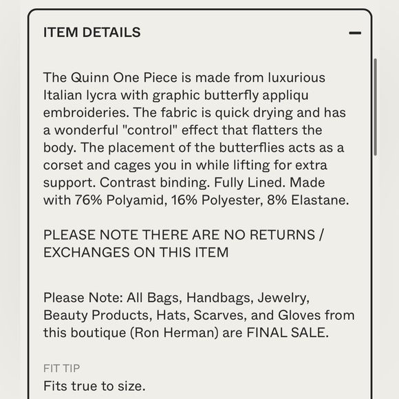 Butterfly One Piece Bathing suit by Morgan Lane - Picture 8 of 8